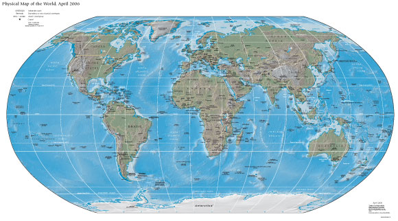 Physical Map of the World